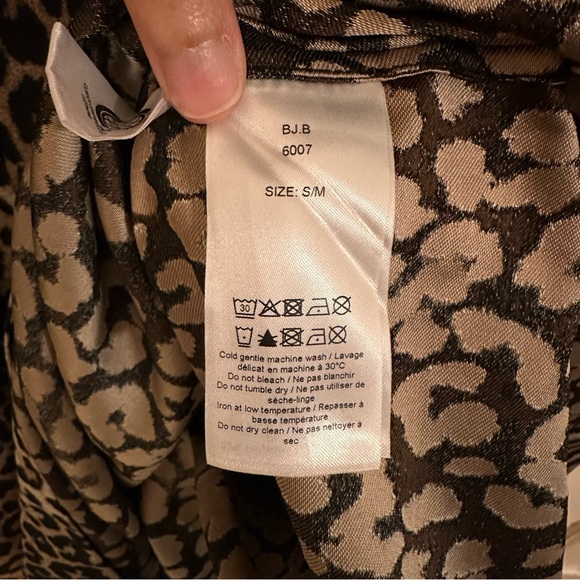 GANNI Leopard Animal Jacquard Dress Crispy Midi Tank Off Shoulder Sz Small / Med - Picture 10 of 12